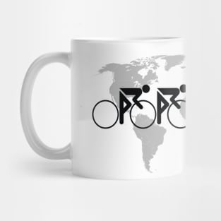 The Bicycle Race 3 Black Mug